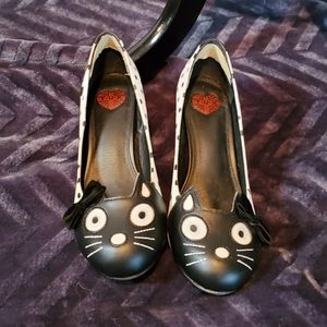 Polka-dot Cat Heels